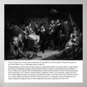 Affiche Mayflower - Signature du Pacte