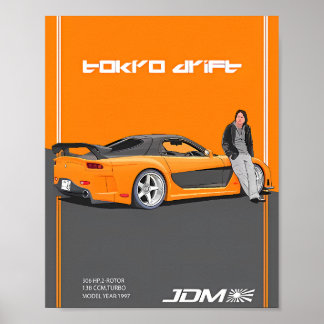 Affiche Mazda RX-7 FD3S 2-Rotor Caractéristiques