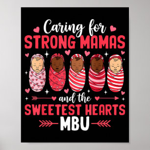 Affiche Mbu valentine mère bébé infirmière jour de la Sain