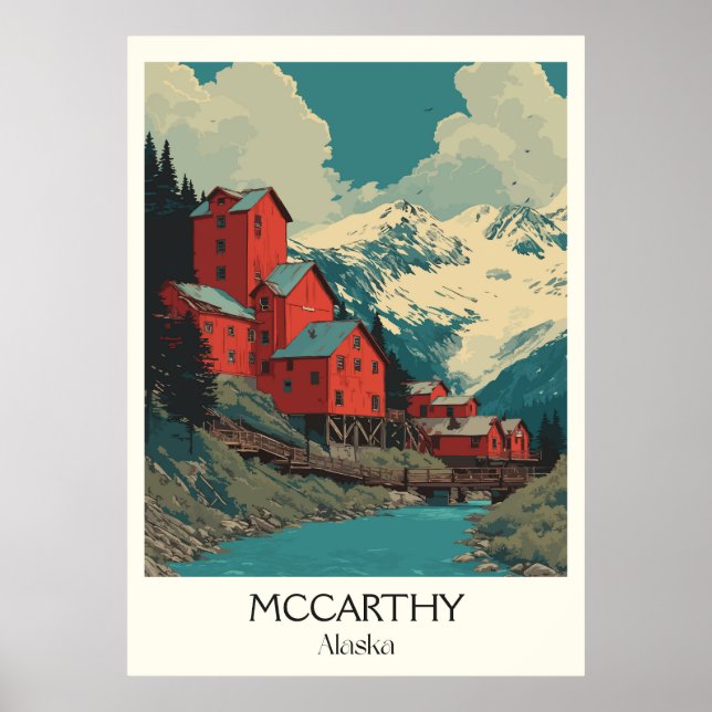 Affiche McCarthy Alaska Historic Copper Town (Devant)