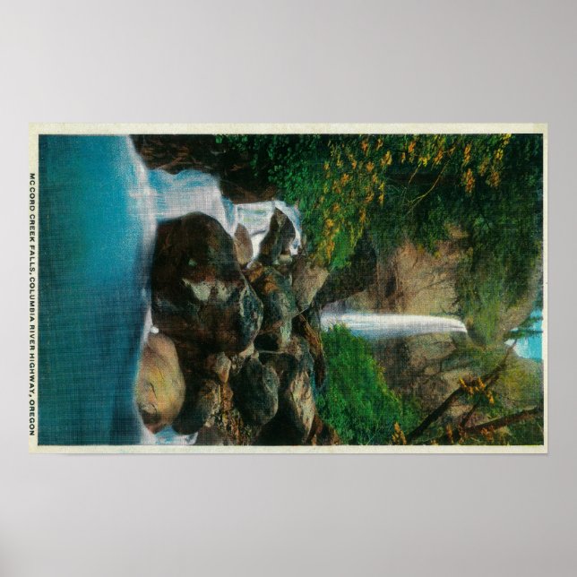 Affiche McCord Creed Falls sur Columbia River (Devant)