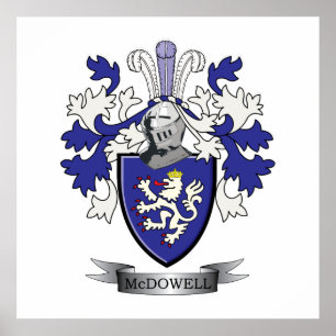 Affiche McDowell Family Crest Coat of Arms