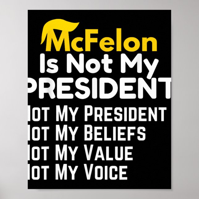 Affiche Mcfelon N'Est Pas Mon Président _2 (Devant)
