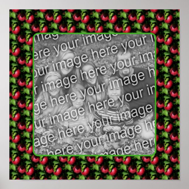 Affiche McIntosh Apples Nature Frame Créer Votre Propre Ph (Devant)