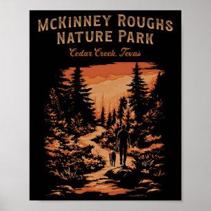 Affiche Mckinney Roughs Nature Park Cedar Creek Texas Rand