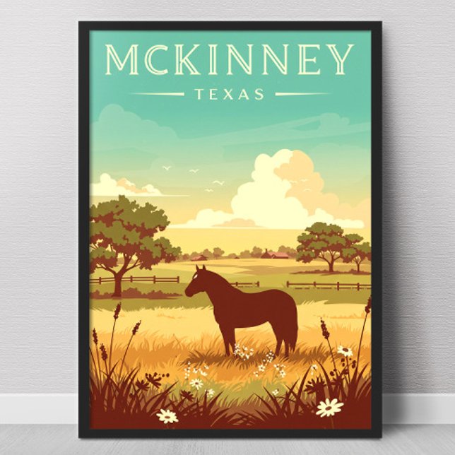 Affiche McKinney Texas vintage (Créateur téléchargé)