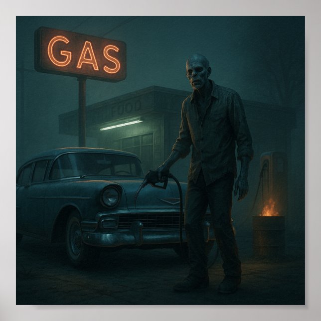 Affiche MCM Zombie Gare Station Art (Devant)