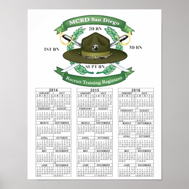 AFFICHE MCRD SAN DIEGO (Devant)