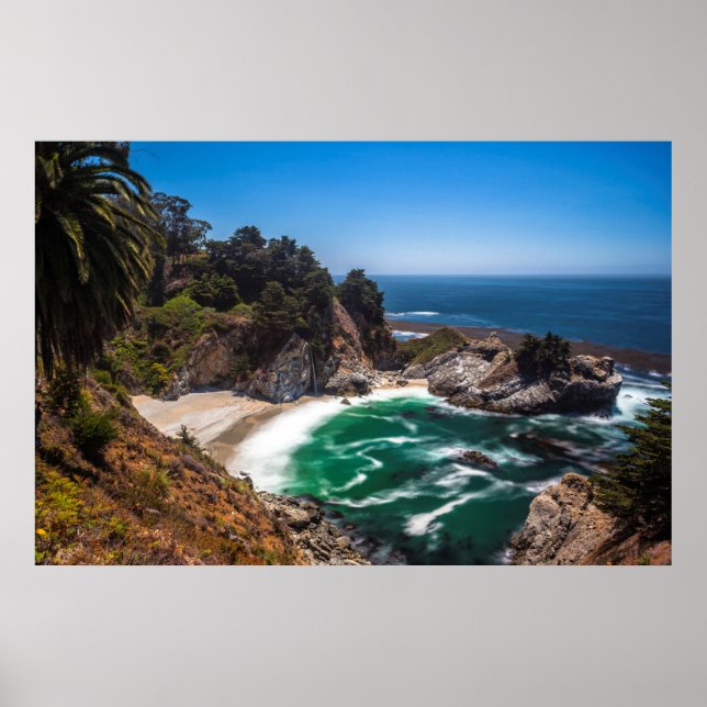 Affiche Mcway Falls in Julia Pfeiffer Burns State Park (Devant)
