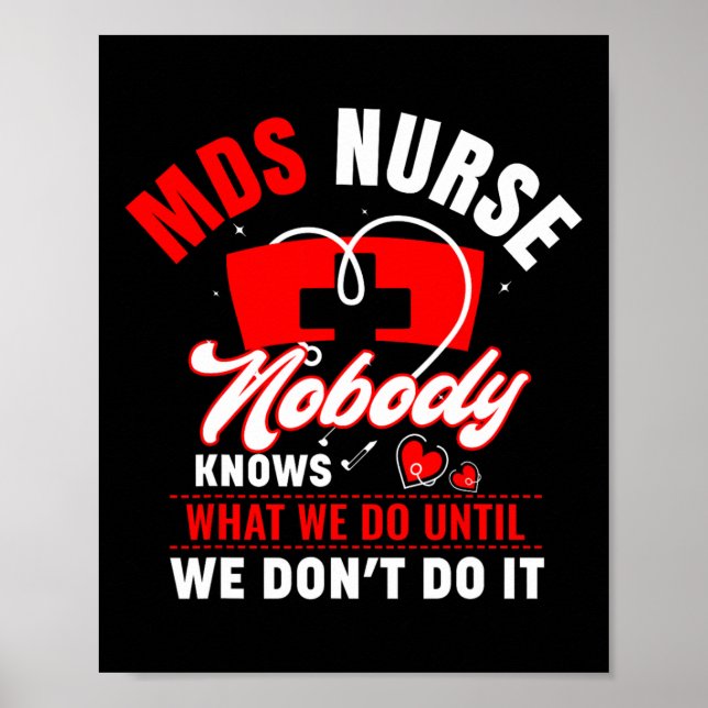 Affiche Mds Infirmière Funny Mds Infirmière Mds Infirmière (Devant)