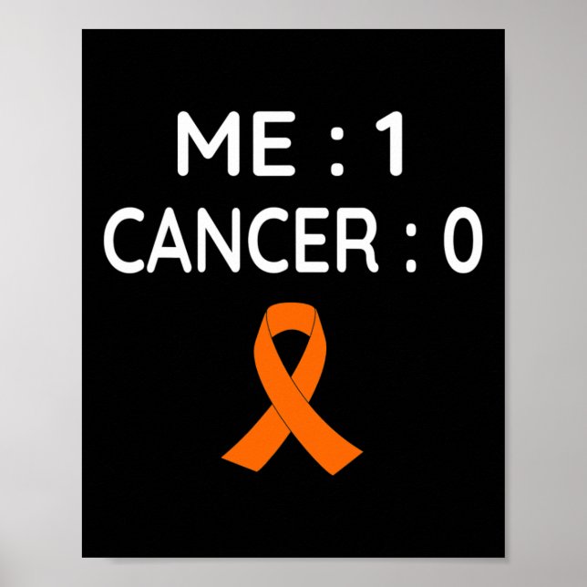 Affiche Me 1 Cancer 0 Leucémie (Devant)