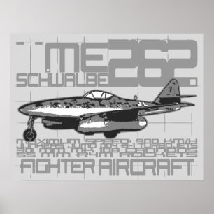 Affiche Me 262 Schwalbe