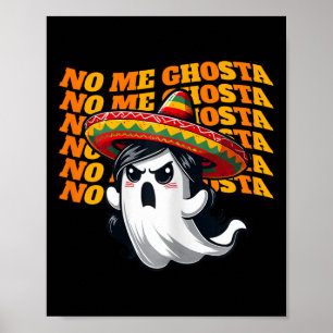 Affiche Me Ghosta Funny Mexicaine Halloween Fantôme Femmes