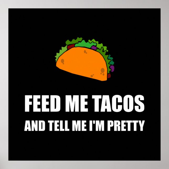 Affiche Me nourrir Tacos Plutôt (Devant)