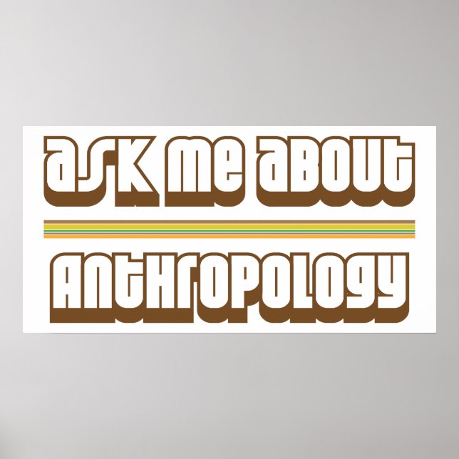 Affiche Me questionner sur l'anthropologie (Devant)