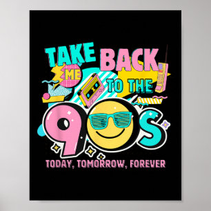 Affiche Me Ramène à Les Années 90 Rétro Vintage Cos Hallow