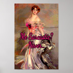 Affiche Me Sarcastic Never, a Painting by Giovanni Boldini