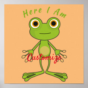 Affiche Me voici jolie grenouille Thunder_Cove