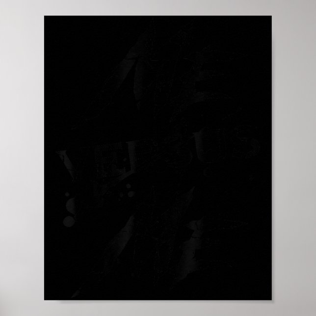 Affiche Me Vs Versus Me Motivational Insrational Gym Lover (Devant)