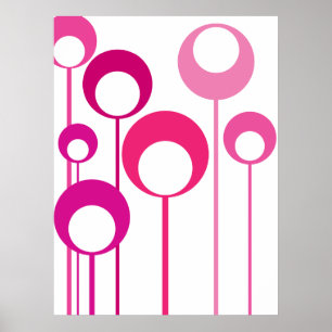 Affiche meadow_01 rose