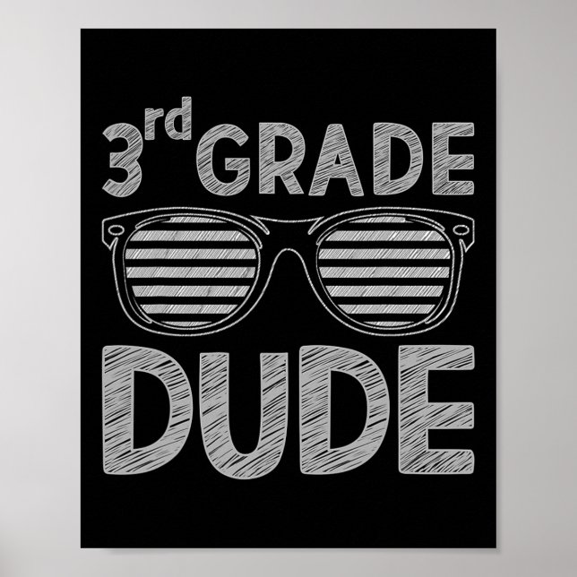 Affiche Mec de 3e année Enseignants de troisième année Élè (Devant)