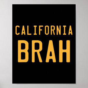 Affiche Mec de Californie Rétro Ouest Socal Norcal Surf