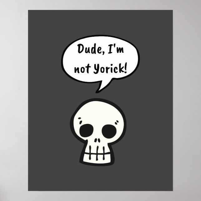 Affiche Mec, je ne suis pas Yorick ! (Devant)