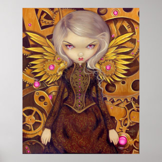 Affiche Mécanique Angel II fée steampunk Art Print