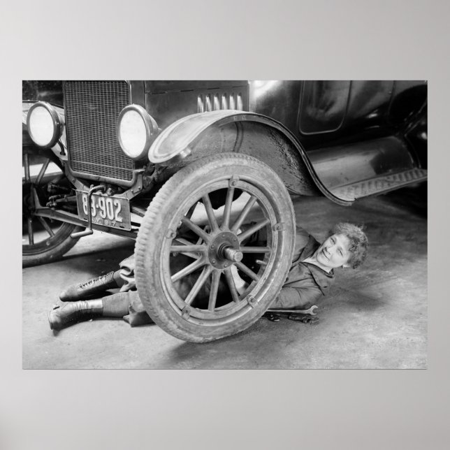 Affiche Mécanique automobile des années 1920 (Devant)