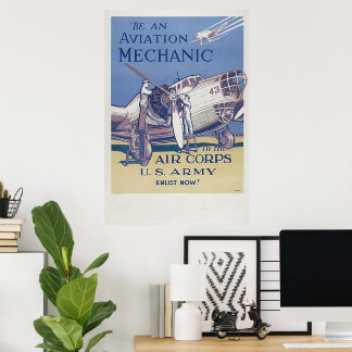 Affiche Mécanique de l'aviation