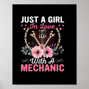Affiche Mécanique Juste Une Fille Amoureuse Avec Un Mécani