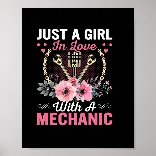 Affiche Mécanique Juste Une Fille Amoureuse Avec Un Mécani (Devant)