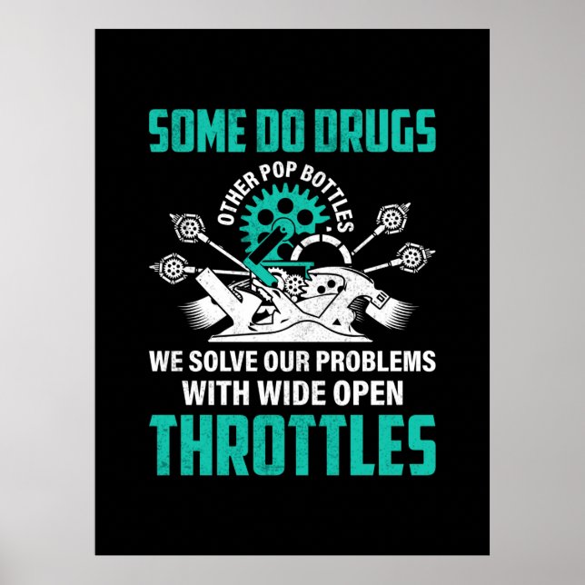 Affiche Mécanique Nous Résolvons Nos Problèmes (Devant)