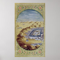 Mecca surrounded by the Mountains of Arafa