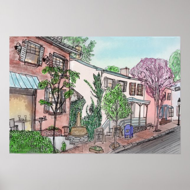 Affiche Mechanic Street, New Hope, PA (Devant)