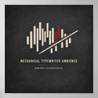 Affiche Mechanical Typewriter Ambience Album Cover