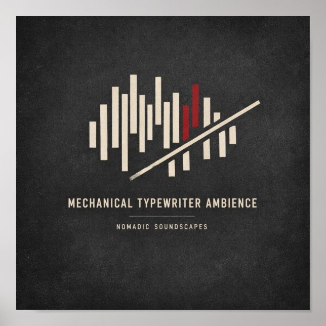 Affiche Mechanical Typewriter Ambience Album Cover (Devant)