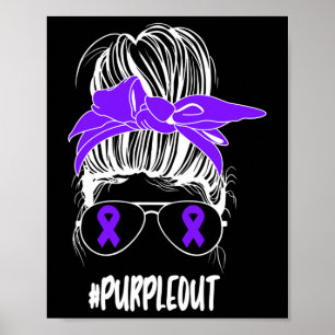 Affiche Méchante Coiffure Violette Contre Épilepsie Mois d