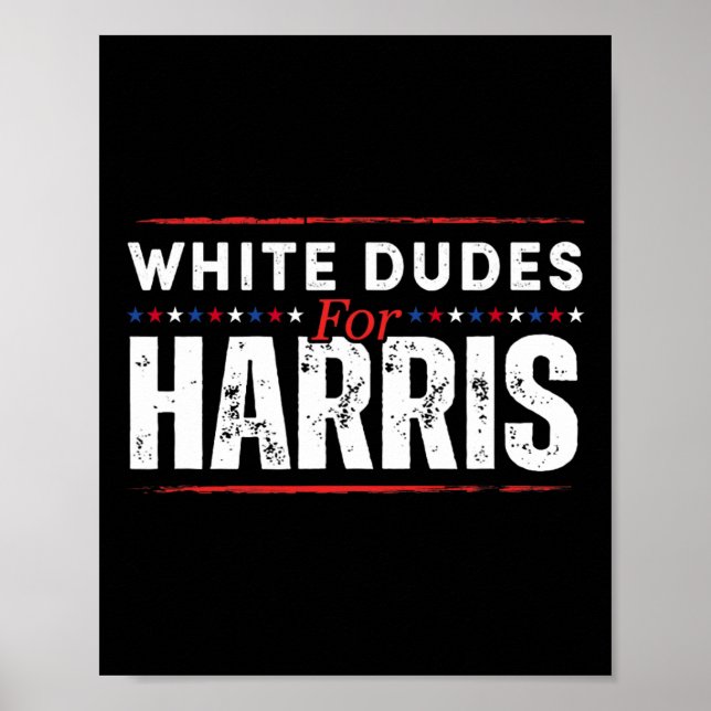 Affiche Mecs Blancs Pour Kamala Harris Mens (Devant)