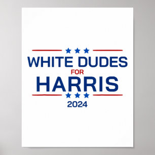 Affiche Mecs pour Kamala Harris 2024 Bouton Rétro Élection