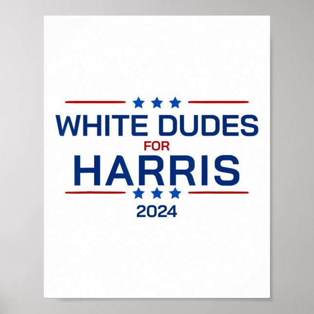 Affiche Mecs pour Kamala Harris 2024 Bouton Rétro Élection (Devant)