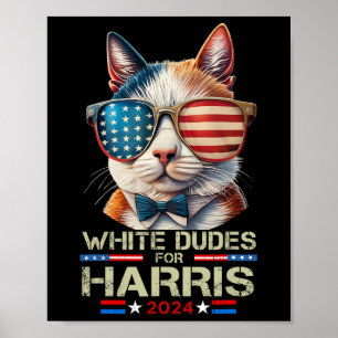 Affiche Mecs Pour Kamala Harris Enfless Chat Lady Pour Kam