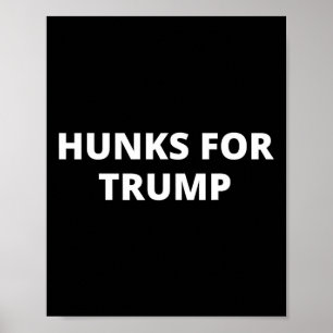 Affiche Mecs pour Trump - partisan de Donald Trump
