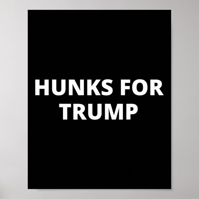 Affiche Mecs pour Trump - partisan de Donald Trump  (Devant)
