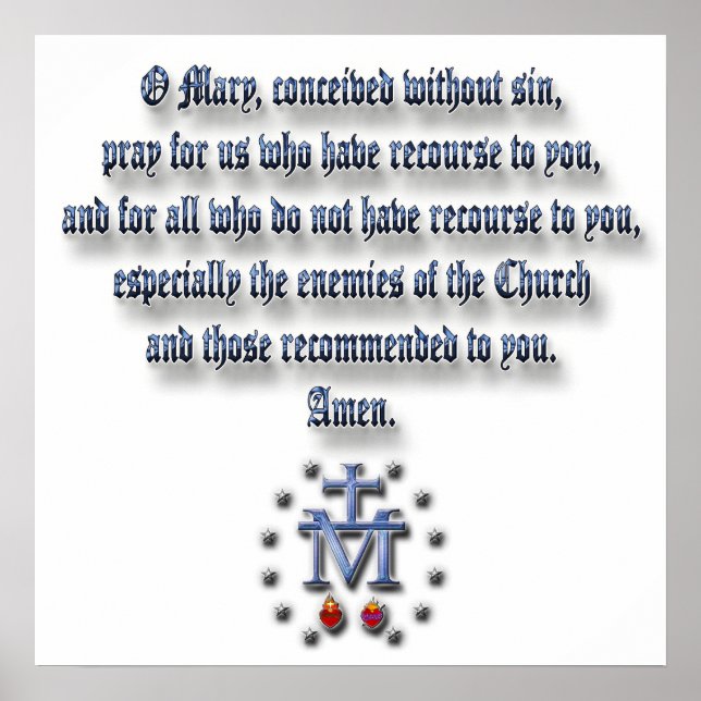 Affiche Médaille miraculeuse (Devant)