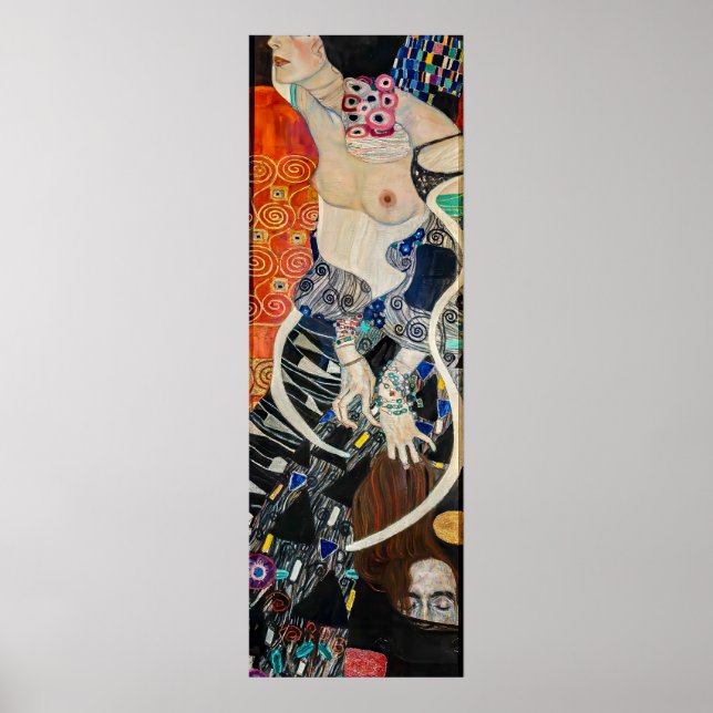 Affiche Médecine — Gustav Klimt (Reconstruction couleur IA (Devant)