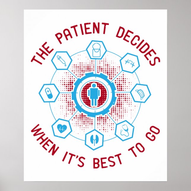 Affiche Médecine - Le Patient Décide Quand Aller (Devant)