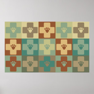 Affiche Médecine vétérinaire Pop Art