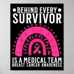 Affiche Médecins en soutien à la sensibilisation au cancer