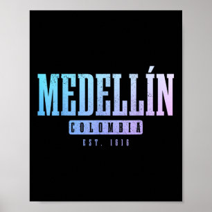 Affiche Medellin Colombia Pride Souvenir colombien